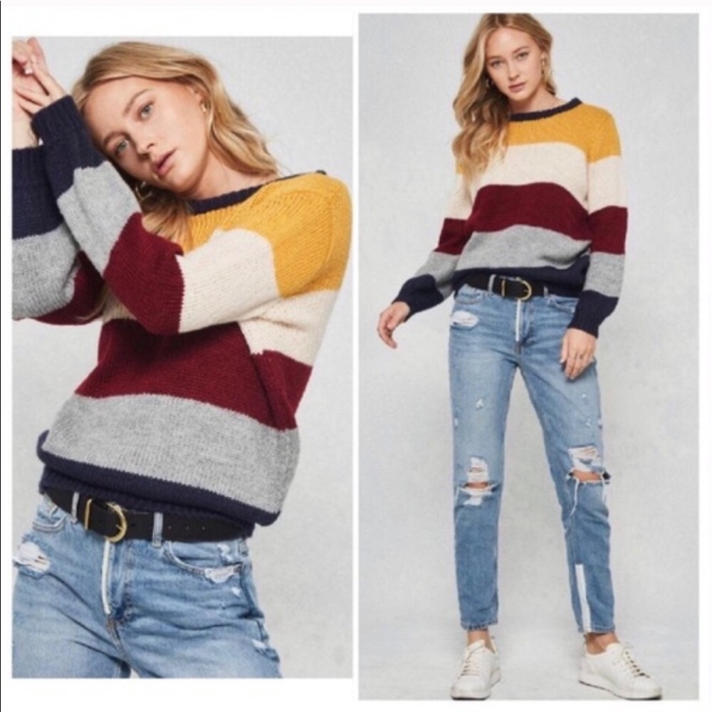 Promesa💕Color Block Sweater